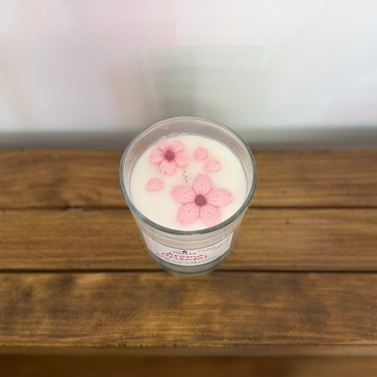Vela Aromática de Bambú y Flor Cerezo